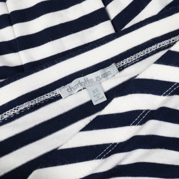 Maxi skirt White/Navy Blue size XS - Picture 3 of 3